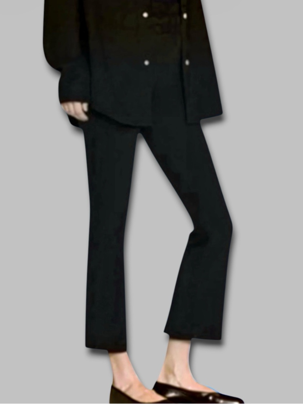 🆕💞FRAME Jet Set Crop High-Rise Mini-Boot Cut Jeans • BLACK • Size 1 (25-29) NWT